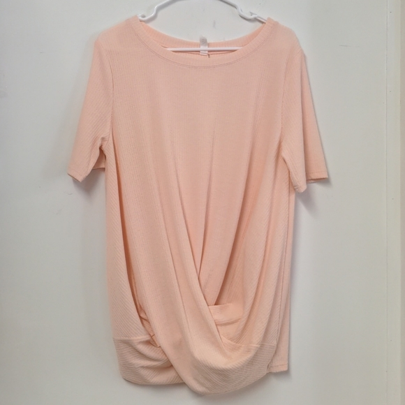 🌹2 for 30🌹 Blush pink thin twist front sweater 2X 1X 14 16 18 - Picture 1 of 4